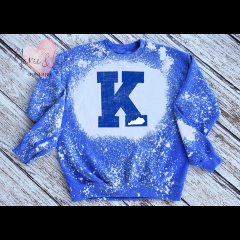 Kentucky bleach sweatshirt- Available in all sizes